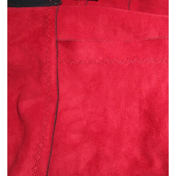 Alfred Dunner Women's Blazer Jacket Red and Black Long Sleeves Pockets Size 14P - Picture 5 of 6